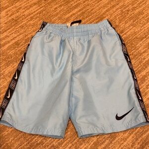 Nike Big Boys Logo Tape Lap 7" Volley Swim Shorts